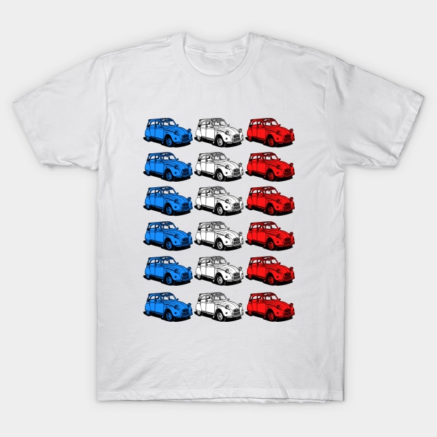 2 Chevaux Citroën T-Shirt by Extracom